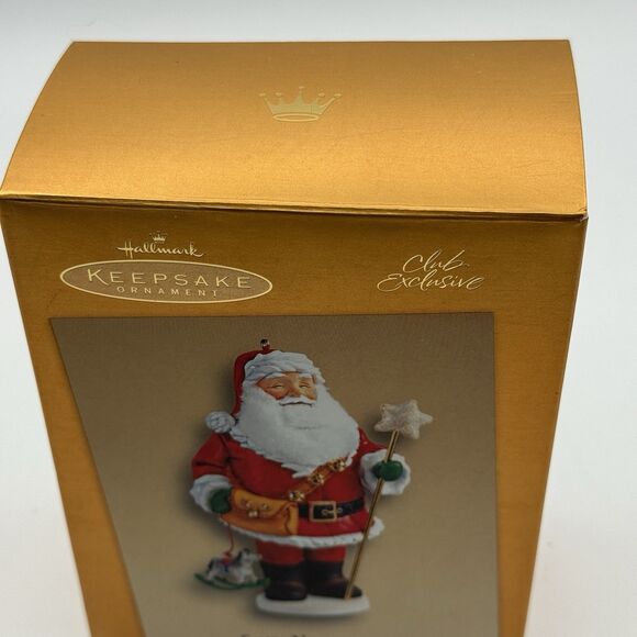 Vtg 2005 Hallmark Keepsake Santa Nutcracker Ornament Club Exclusive Gold Box 4" - Picture 16 of 16